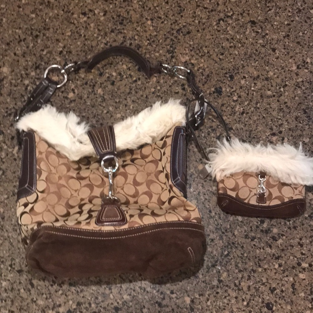 Coach bag and wristlet